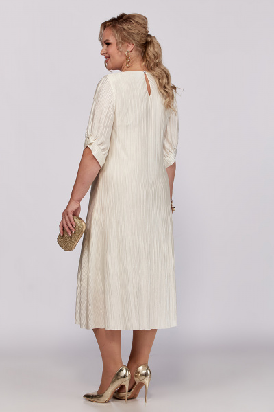 Платье в винтажном стиле из шелка и плиссе Algranda А4021 - фото 2