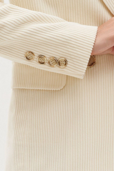 Модный жакет из вельвета с клапанами и средним швом C. of PAPAYA NEW 1705-1 - фото 5