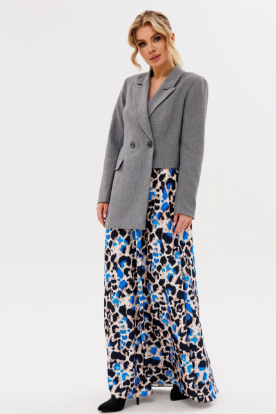 Полуприлегающий жакет с асимметричным низом и прорезным карманом Ambera Style 1102 - фото 5