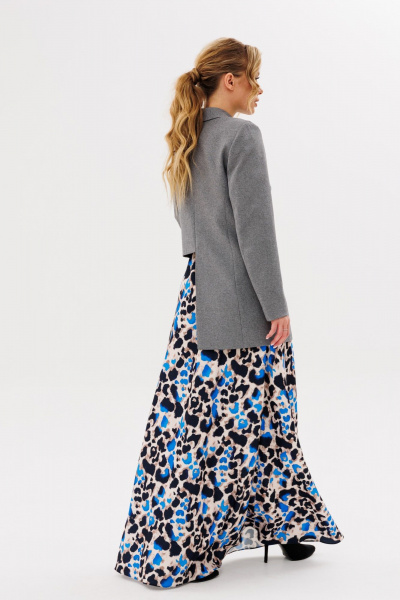 Полуприлегающий жакет с асимметричным низом и прорезным карманом Ambera Style 1102 - фото 7