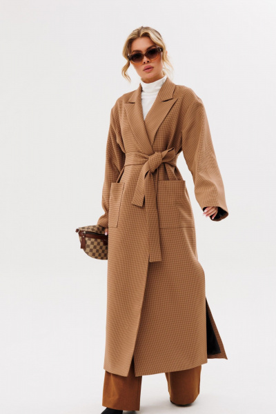 Комплект из трикотажа: свободный кардиган, джемпер и брюки Ambera Style 3011 - фото 5