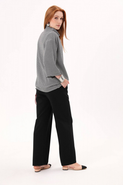 Демисезонные свободные брюки с широкой резинкой и карманами NikVa 705-3 - фото 4