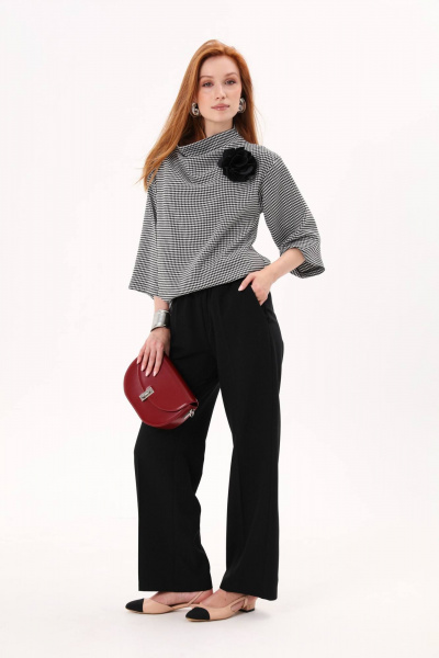 Демисезонные свободные брюки с широкой резинкой и карманами NikVa 705-3 - фото 3