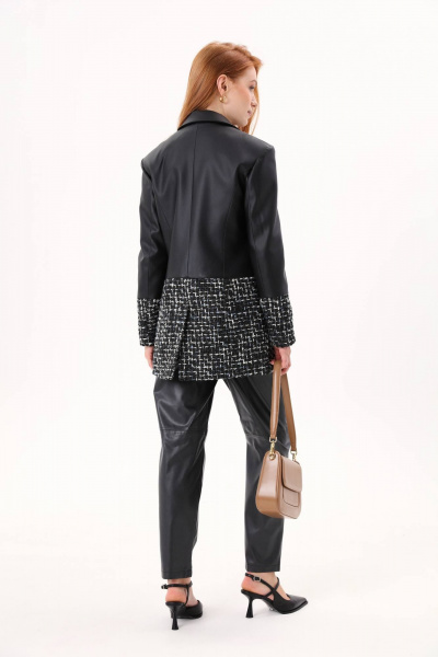 Брюки для повседневной носки с горизонтальным рассечением и карманами NikVa 733-1 - фото 6