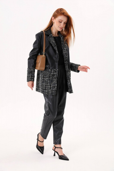 Брюки для повседневной носки с горизонтальным рассечением и карманами NikVa 733-1 - фото 2