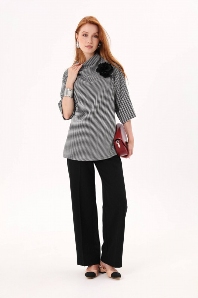 Брюки свободного кроя и джемпер с воротником-стойкой NikVa 807-1 - фото 1