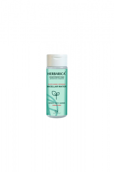 Мицеллярная вода для любого типа кожи 150 мл Belkosmex Herbarica Деликатное очищение - фото 1