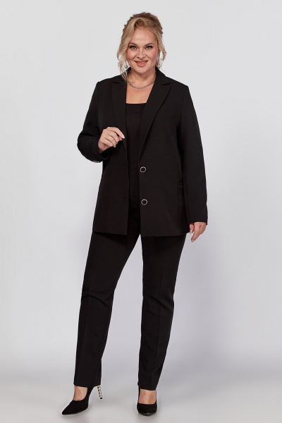 Классический костюм: пиджак и брюки с застежками на пуговицах Новелла Шарм А4019 - фото 1