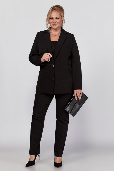 Классический костюм: пиджак и брюки с застежками на пуговицах Новелла Шарм А4019 - фото 4