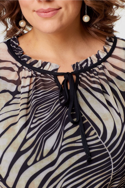 Комплект из блузы, топа и юбки в стиле на каждый день Bonna Image 925 бежевый - фото 13