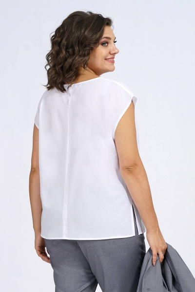 Деловой комплект с жакетом полуприлегающего силуэта Пинск-Стиль 3137 серый - фото 9