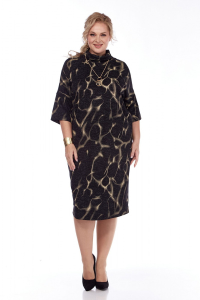 Платье свободного силуэта с воротником-хомутом Jurimex 3202 - фото 5