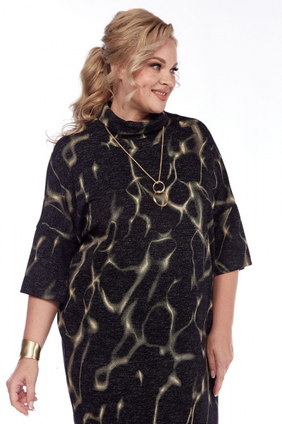 Платье свободного силуэта с воротником-хомутом Jurimex 3202 - фото 3