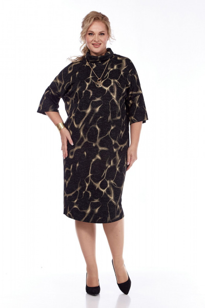 Платье свободного силуэта с воротником-хомутом Jurimex 3202 - фото 1
