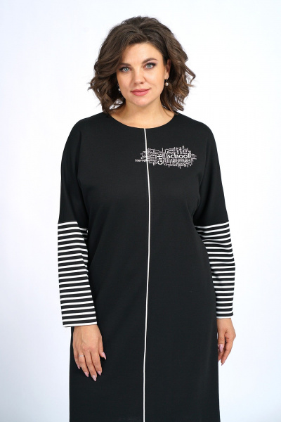 Платье прямого силуэта с термоаппликацией и молнией на спинке Alani Collection 2201 - фото 8