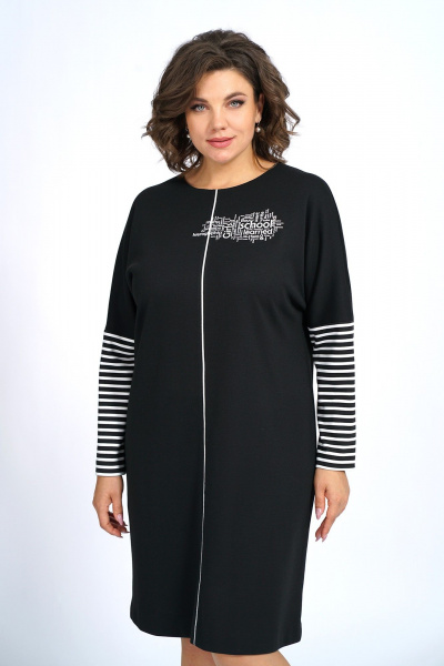 Платье прямого силуэта с термоаппликацией и молнией на спинке Alani Collection 2201 - фото 7