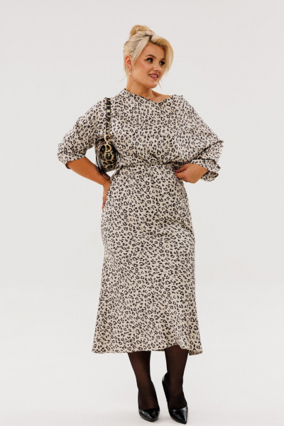 Блуза, юбка Anastasia 1158 платина(анималистический_принт) - фото 20