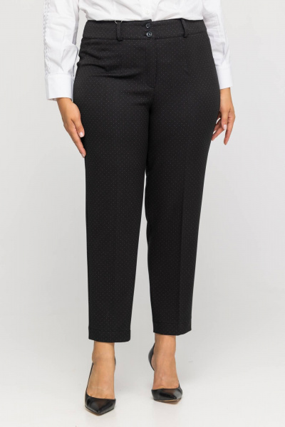 Классические брюки из плотного костюмного материала Avila 0964 черный - фото 6