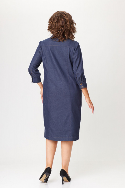 Джинсовое платье в стиле casual с карманами Bonna Image 942 синий - фото 9