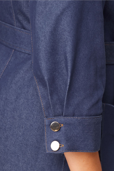 Джинсовое платье в стиле casual с карманами Bonna Image 942 синий - фото 6