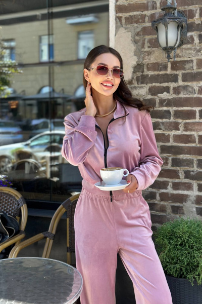 Спортивный костюм джемпер и брюки из велюра AURA otd 8016 - фото 6