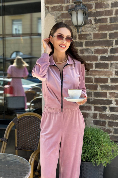 Спортивный костюм джемпер и брюки из велюра AURA otd 8016 - фото 1