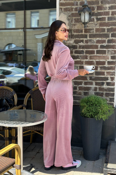 Спортивный костюм джемпер и брюки из велюра AURA otd 8016 - фото 4