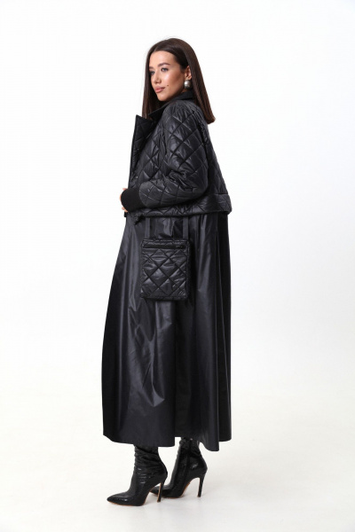 Комплект жилет и куртка из плащёвой ткани с съёмными элементами LM 101 черный - фото 28