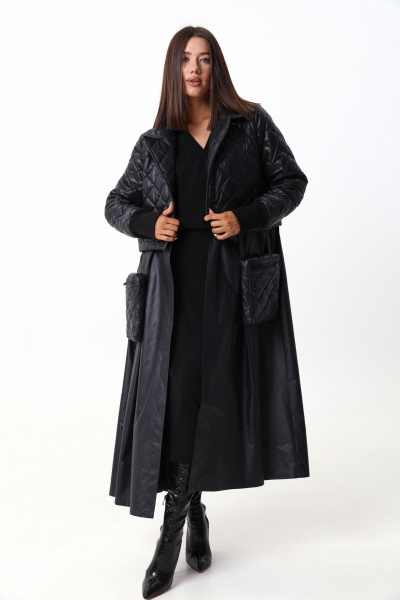 Комплект жилет и куртка из плащёвой ткани с съёмными элементами LM 101 черный - фото 25