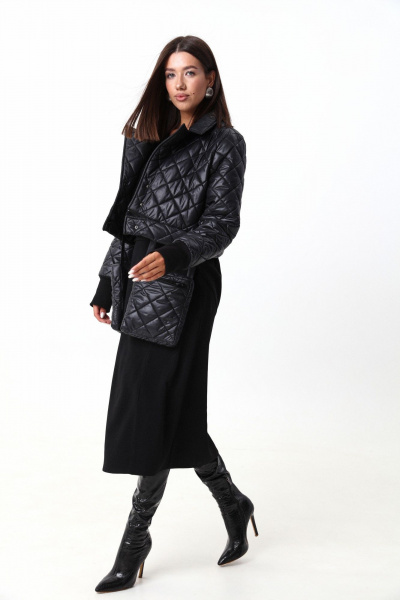 Комплект жилет и куртка из плащёвой ткани с съёмными элементами LM 101 черный - фото 21