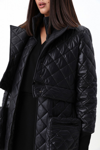 Комплект жилет и куртка из плащёвой ткани с съёмными элементами LM 101 черный - фото 18