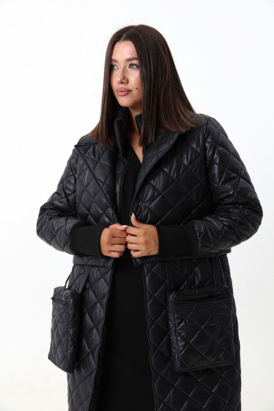 Комплект жилет и куртка из плащёвой ткани с съёмными элементами LM 101 черный - фото 17