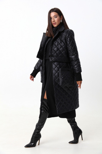 Комплект жилет и куртка из плащёвой ткани с съёмными элементами LM 101 черный - фото 14