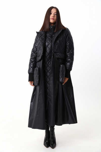 Комплект жилет и куртка из плащёвой ткани с съёмными элементами LM 101 черный - фото 3