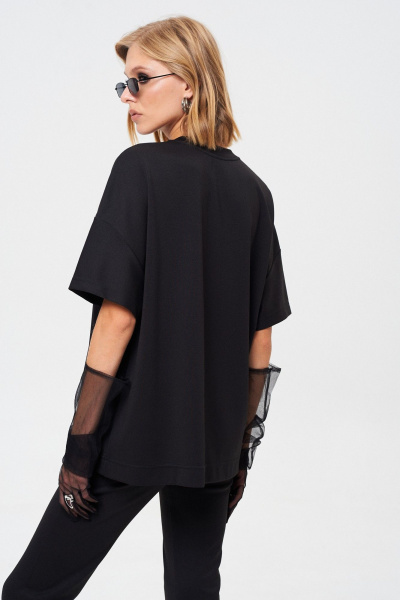 Длина футболки из вискозы и трикотажа Mixan 2089/1 - фото 4