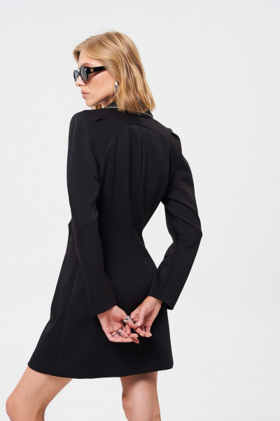 Платье-жакет из формоустойчивого трикотажа с пуговицами Mixan 5084 - фото 7