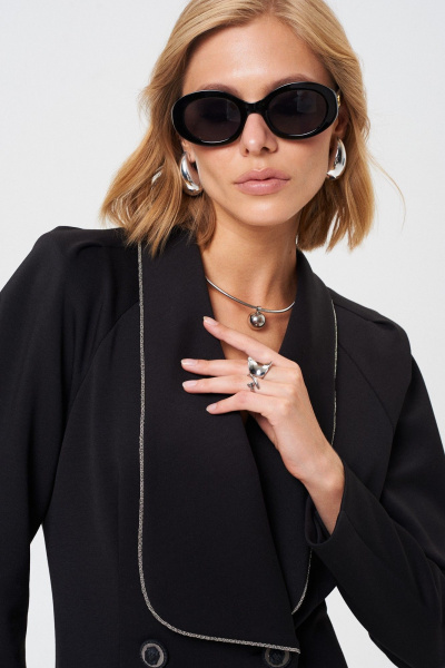 Платье-жакет из формоустойчивого трикотажа с пуговицами Mixan 5084 - фото 6