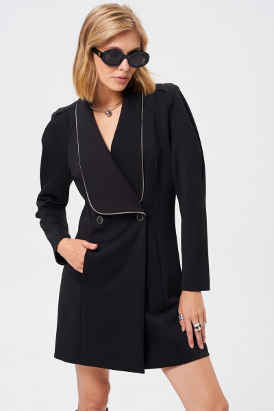 Платье-жакет из формоустойчивого трикотажа с пуговицами Mixan 5084 - фото 5