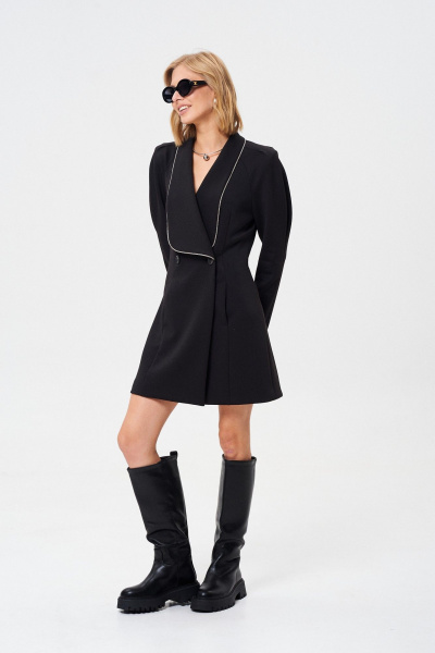 Платье-жакет из формоустойчивого трикотажа с пуговицами Mixan 5084 - фото 3