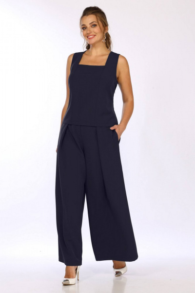 Блуза, брюки, жакет Matini 1.1622/1 синий - фото 9