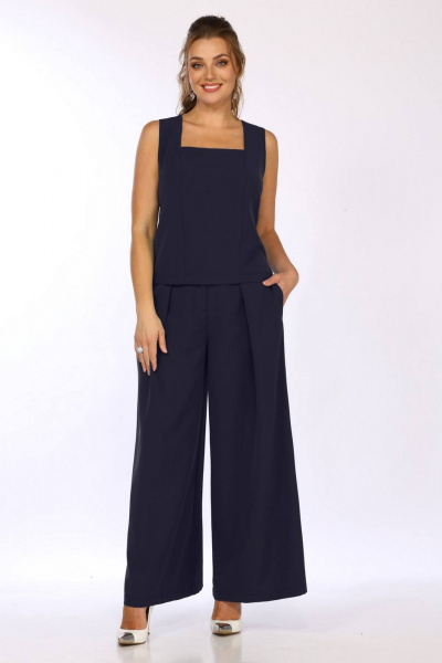 Блуза, брюки, жакет Matini 1.1622/1 синий - фото 8