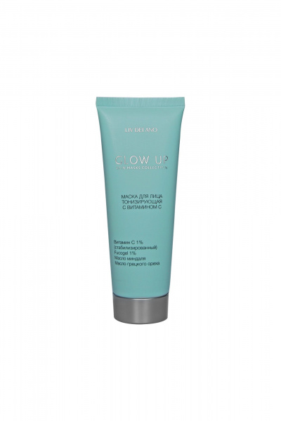 Маска с витамином С для повышения упругости и освежения LIV DELANO Glow Up Маска тонизирующая с витамином С - фото 1