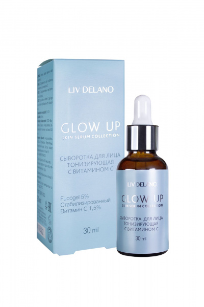 Сыворотка с витамином С для сияния и тонуса кожи LIV DELANO Glow Up Сыворотка тонизирующая с витамином С - фото 1