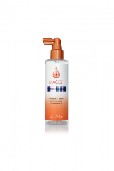 Бесцветный спрей для гладкости и защиты волос с масломми LIV DELANO 7 Масел Двухфазный спрей для волос Эффект ламинирования - фото 1