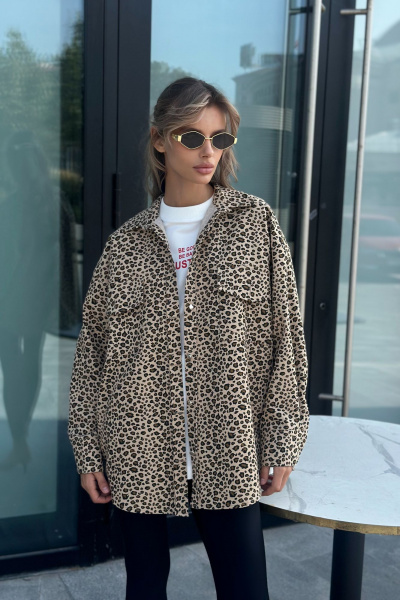 Рубашка THE.WOMAN 0228 песочный - фото 3