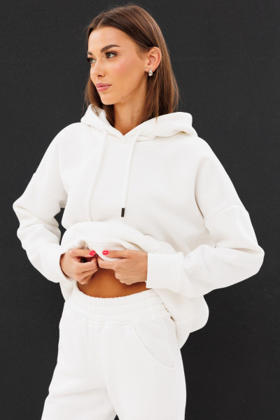 Костюм оверсайз из утепленного трикотажа с боковыми разрезами Kivviwear 40574053.26 - фото 8