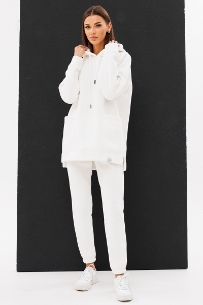 Костюм оверсайз из утепленного трикотажа с боковыми разрезами Kivviwear 40574053.26 - фото 1