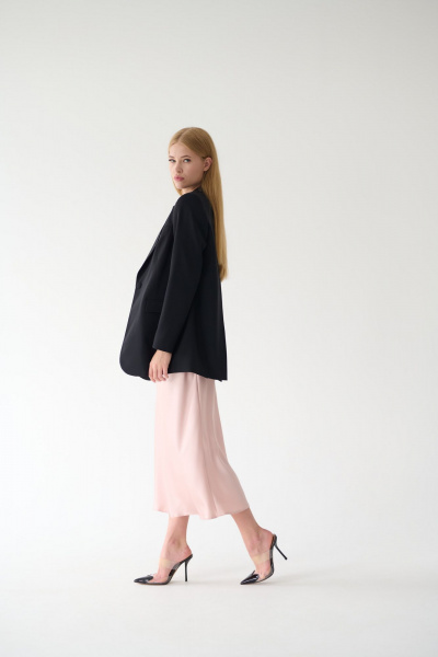 Платье-комбинация из шелка миди летнее Мастер Мод 811с бежевый - фото 8