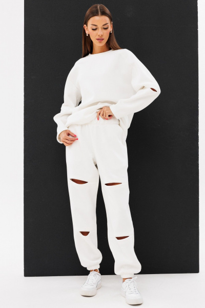 Костюм из трикотажа с разрезами и свободным стилем Kivviwear 42234224.01 - фото 5