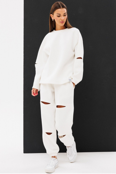 Костюм из трикотажа с разрезами и свободным стилем Kivviwear 42234224.01 - фото 4